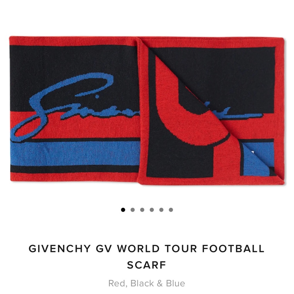 GIVENCHY GV WORLD TOUR FOOTBALL SCARF